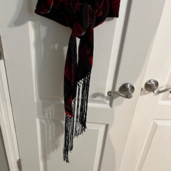 Lauren Ralph Lauren Women's Fringe Velvet Halter Top Large NWT - Picture 13 of 14